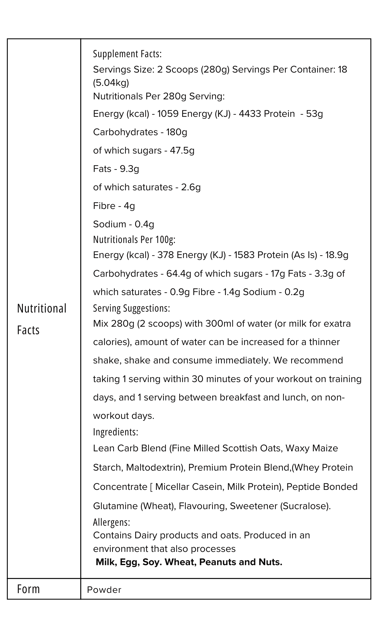 LEAN MASS GAINER 5KG